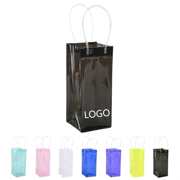 Pvc Transparent Wine Bottles Gift Bag