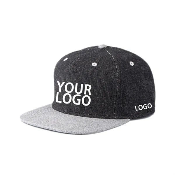 Premium Flat Brim Snapback Cap w/ 3D embroidered