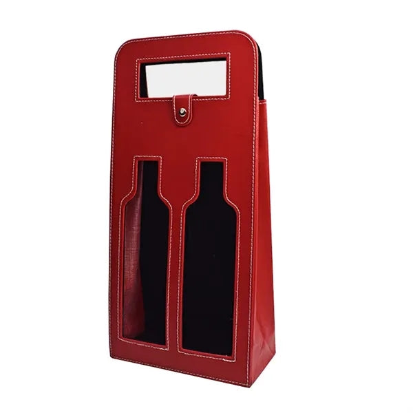 Double Pu Leather Wine Bags