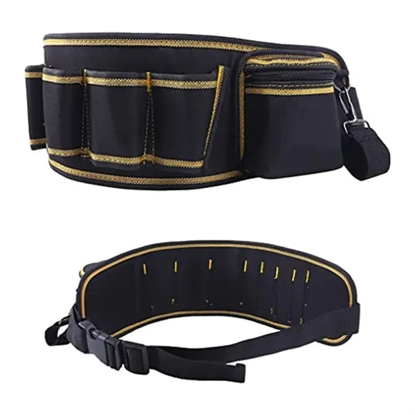 Adjustable heavy duty electricians waist bag tool belt pouch
