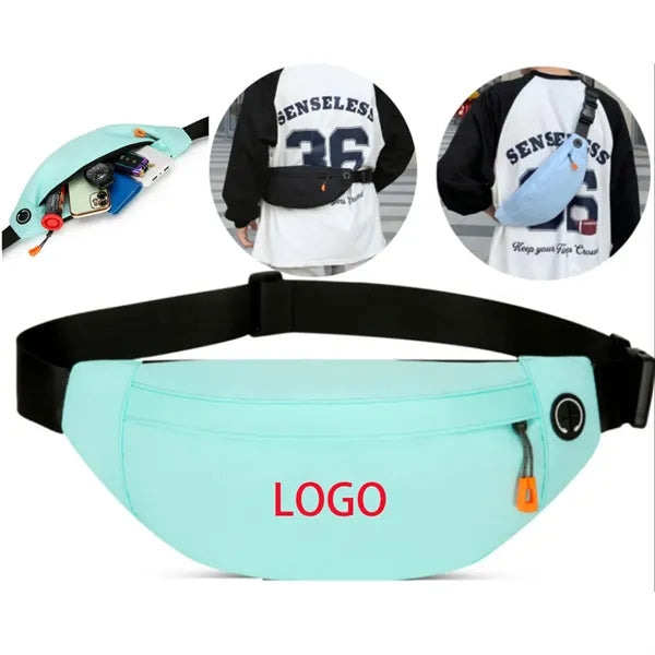 Oxford Travel Waterproof Shoulder Bag With Headset Hole