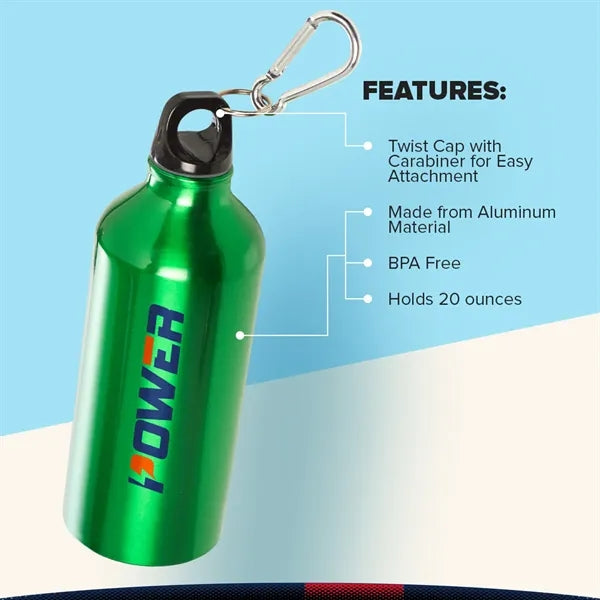 Affgu Aluminum Water Bottle - 20 OZ.