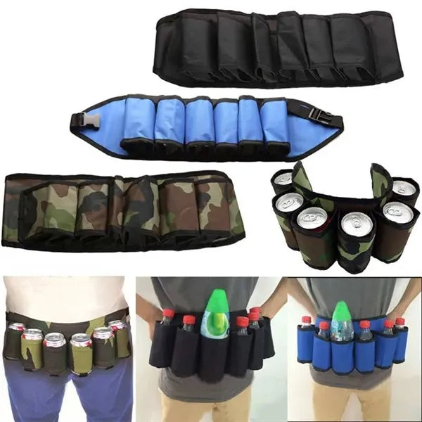 Adjustable 6-Pack Beer Belt Holder
