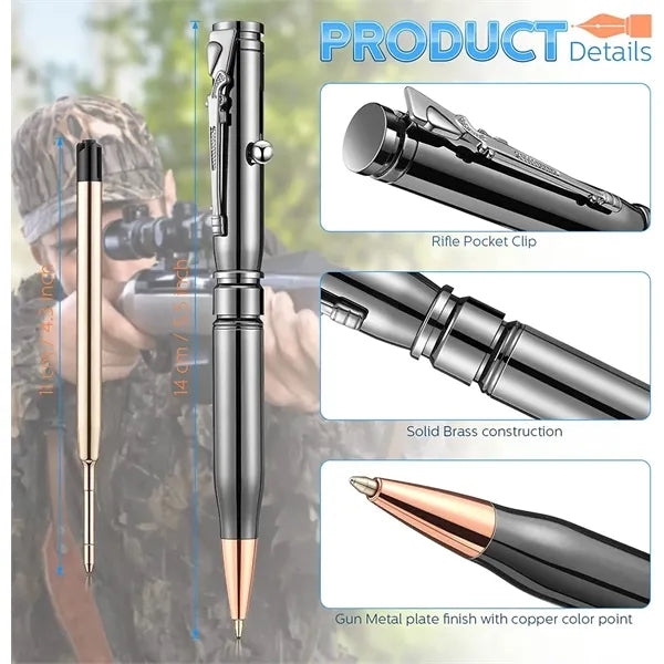 Gun Pen Brass Bullet Pen