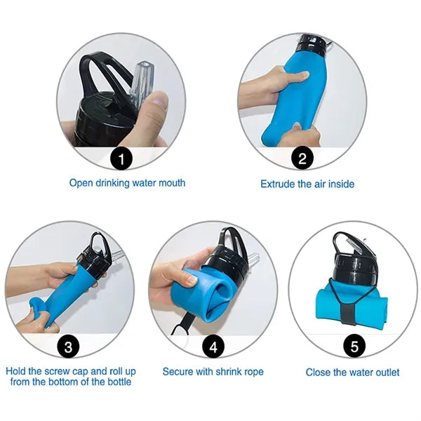 Silicone Collapsible Water Bottle