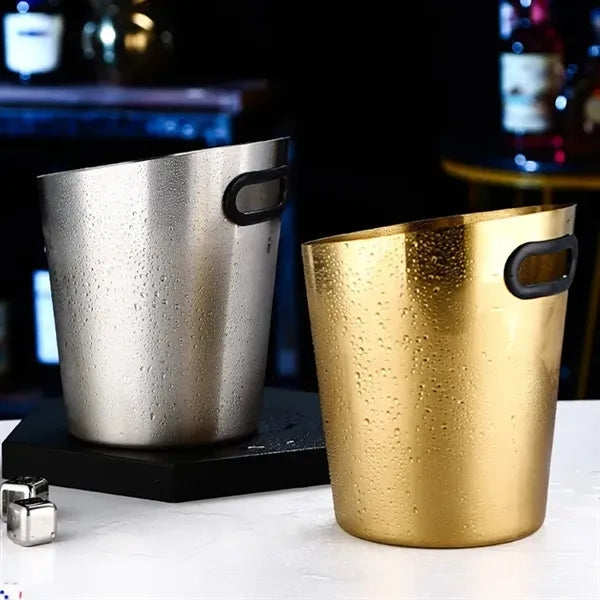 Stainless Steel Inclined Mouth Ice Bucket