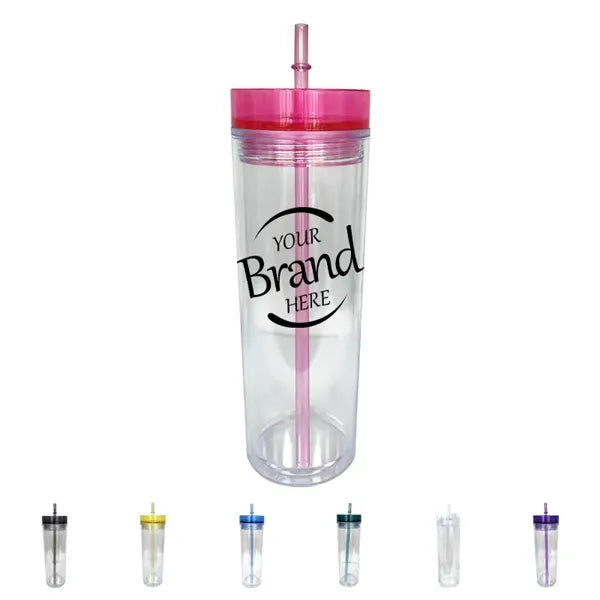 16Oz Double Wall Plastic Tumbler Cups