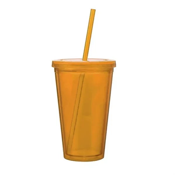 16Oz Double Wall Plastic Tumbler Cups