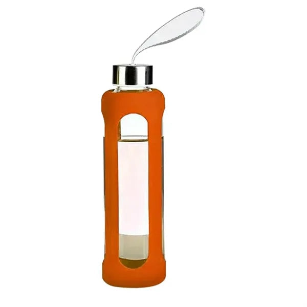 18Oz Glass Tumbler Cup With Silicone Sleeve And Lanyard