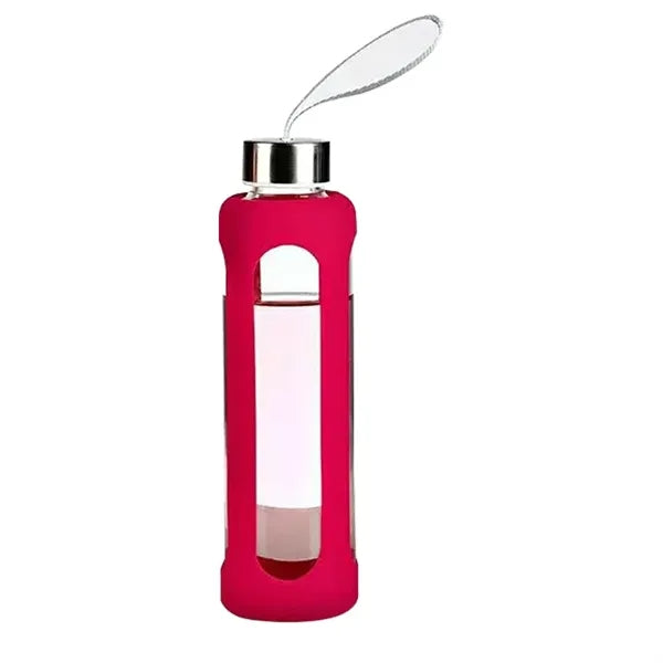 18Oz Glass Tumbler Cup With Silicone Sleeve And Lanyard