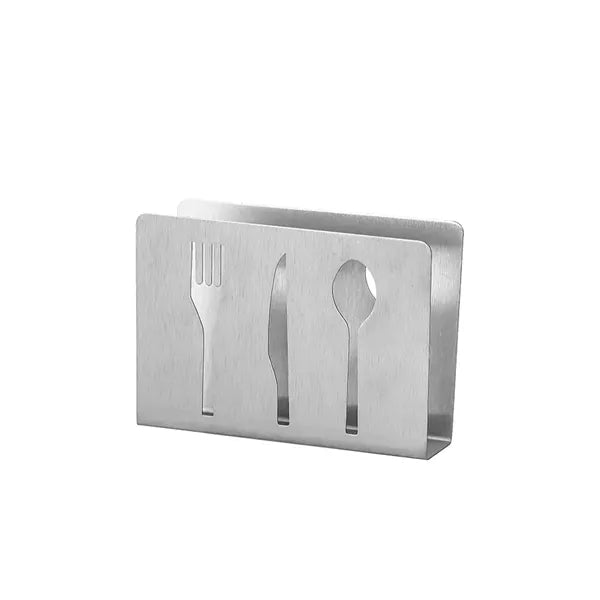 Silver Knife And Fork Napkin Tissue Holder