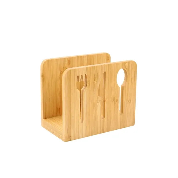 Wooden Knife And Fork Napkin Tissue Holder