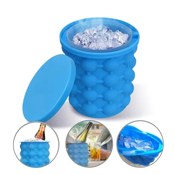 Silicone Ice Tray Mold Bucket
