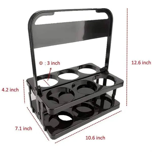 Foldable 6 Pack Beer Bottle Basket