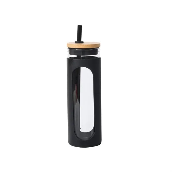 20Oz Straw Lid Glass Water Tumbler