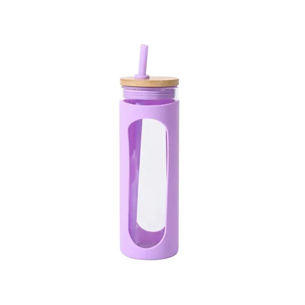 20Oz Straw Lid Glass Water Tumbler