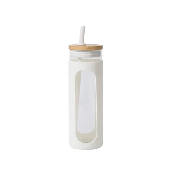 20Oz Straw Lid Glass Water Tumbler