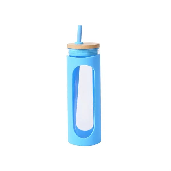 20Oz Straw Lid Glass Water Tumbler