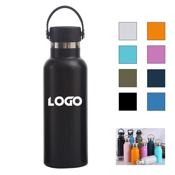 17 oz Portable Handle Thermos Vacuum Insulated Bottle