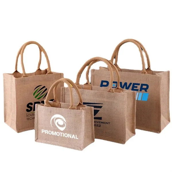 Size Travel Jute Tote Bags