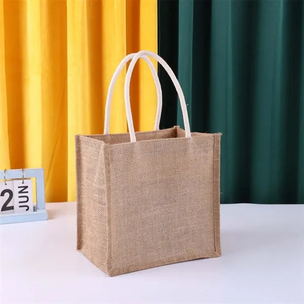 Size Travel Jute Tote Bags
