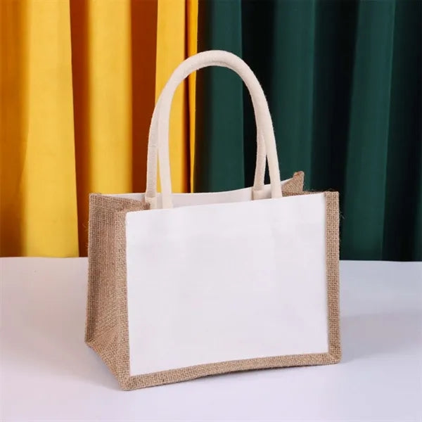 Size Travel Jute Tote Bags