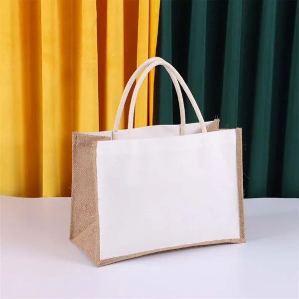 Size Travel Jute Tote Bags
