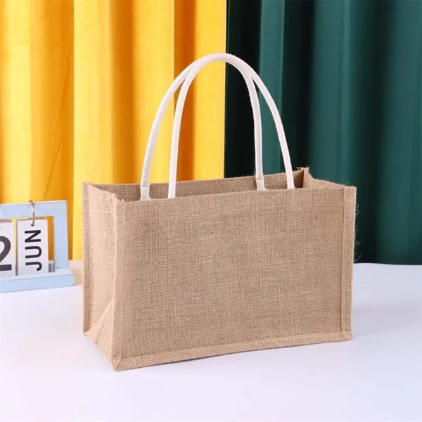 Size Travel Jute Tote Bags