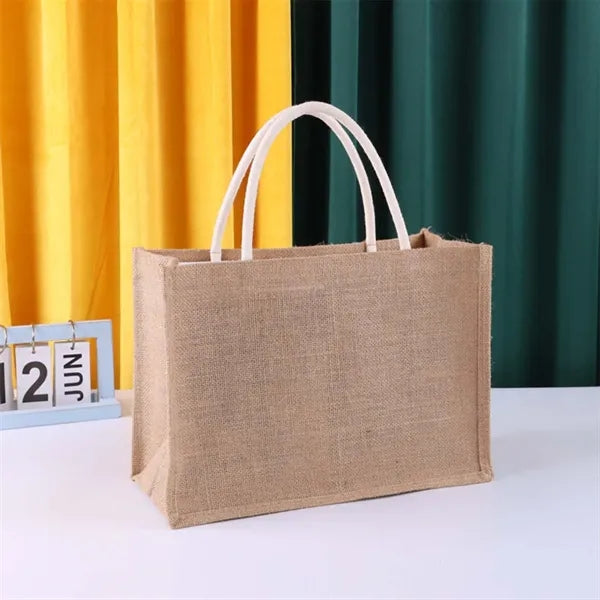 Size Travel Jute Tote Bags