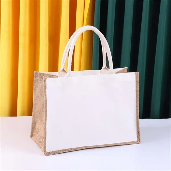 Size Travel Jute Tote Bags