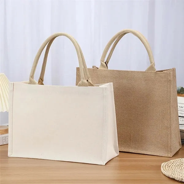 Size Full Color Imprint Canvas Tote Bags