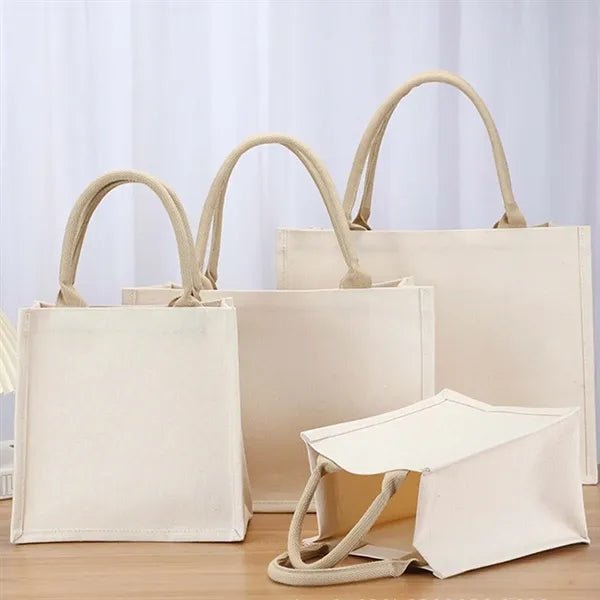 Size Full Color Imprint Canvas Tote Bags