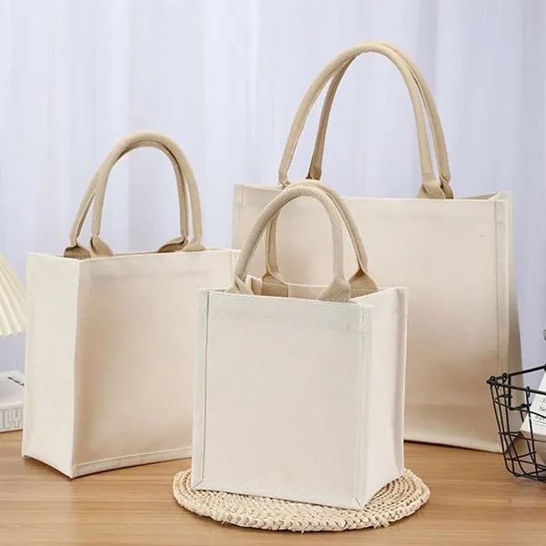 Size Full Color Imprint Canvas Tote Bags