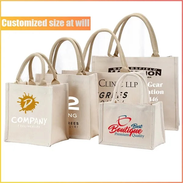 Size Full Color Imprint Canvas Tote Bags