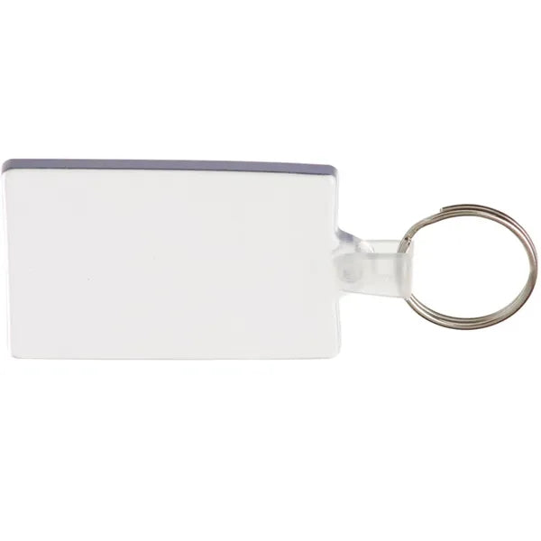 Rectangle Soft Plastic Keychains
