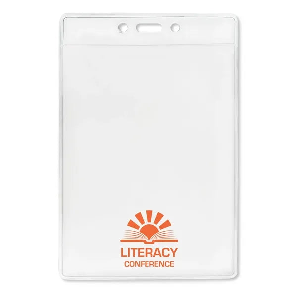 Vertical Economy 1-Pocket Event-Size Vinyl Badge Holders