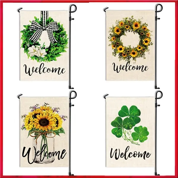 12" x 18" Custom Single Reverse Garden Banner Flag