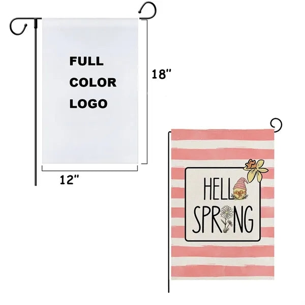 12" x 18" Custom Single Reverse Garden Banner Flag