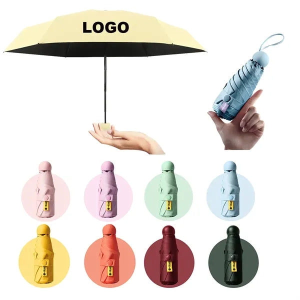Mini Capsule Foldable Pocket Umbrella