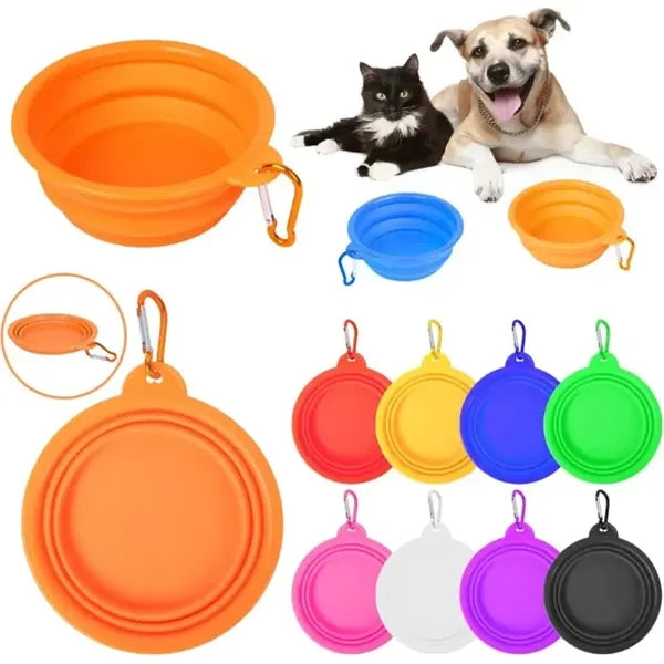 Imprinted Collapsible 5" Pet Travel Bowl