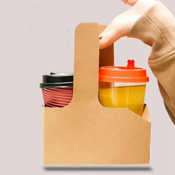 Assembled Kraft Paper Cup Holder