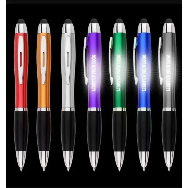 Holiday Gifts Light Up Stylus Ballpoint Pen
