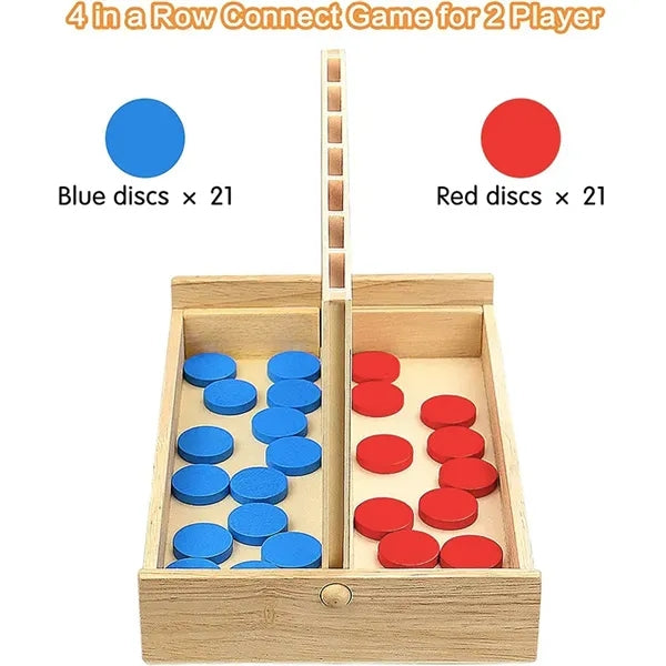 Custm Giant Classic Connect 4 Wooden Board Game