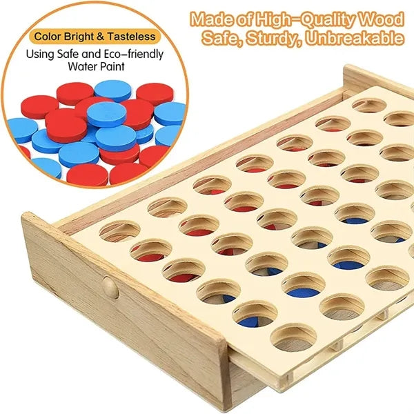 Custm Giant Classic Connect 4 Wooden Board Game