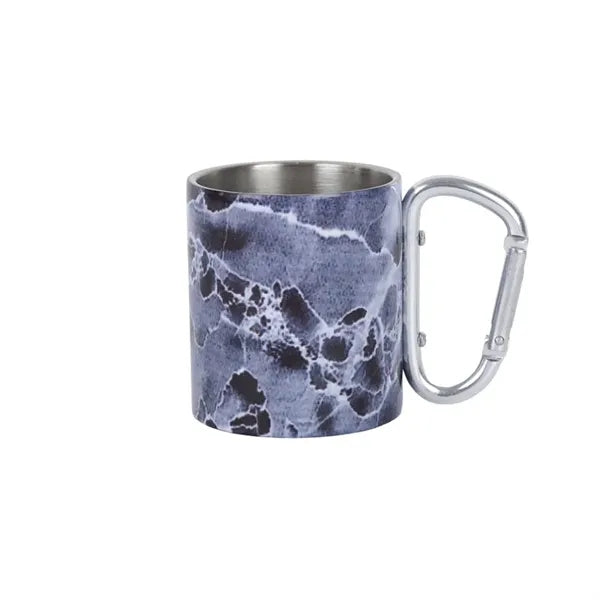 220 ML Stainless Steel Mug with Screw Carabiner Handle