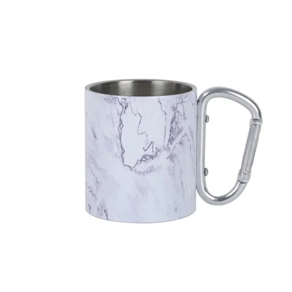 220 ML Stainless Steel Mug with Screw Carabiner Handle