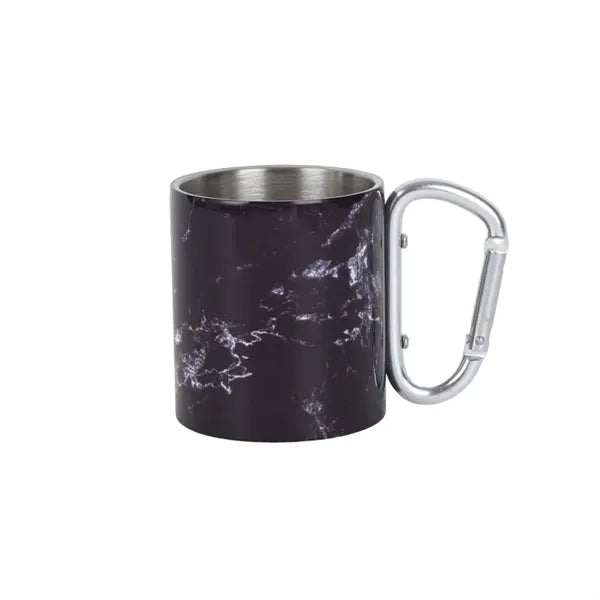 220 ML Stainless Steel Mug with Screw Carabiner Handle
