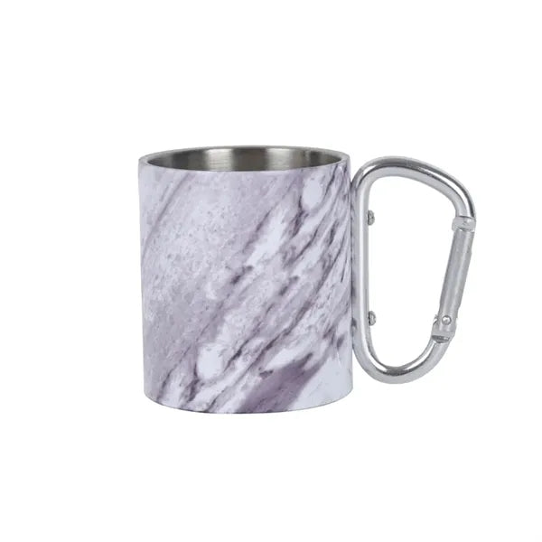 220 ML Stainless Steel Mug with Screw Carabiner Handle