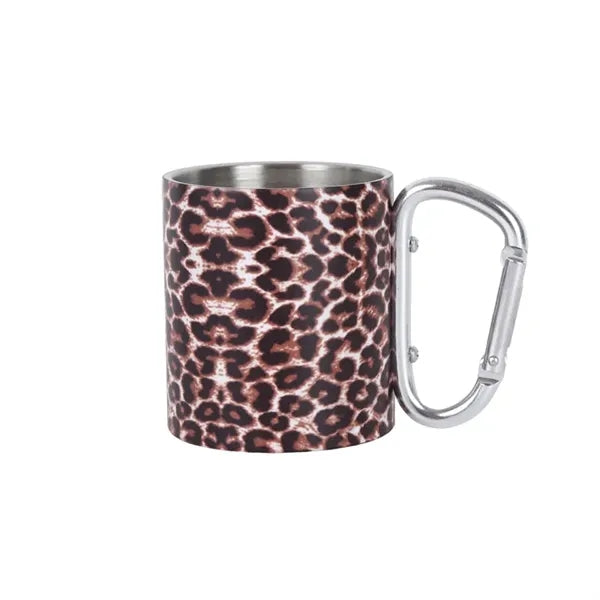 220 ML Stainless Steel Mug with Screw Carabiner Handle