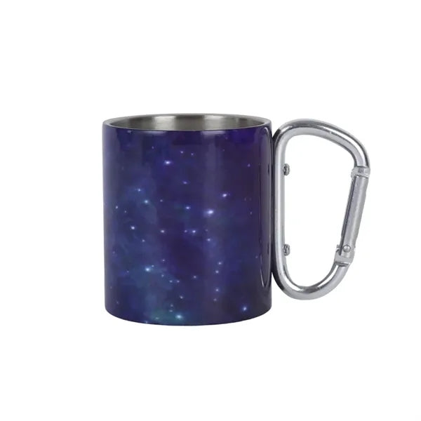 220 ML Stainless Steel Mug with Screw Carabiner Handle